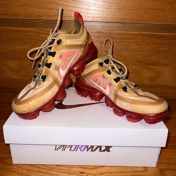 Nike Shoes - Nike Air Vapormax 2019 in Club Gold & Light Cream